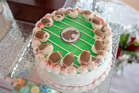 cake with football theme